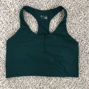 OFFLINE By Aerie Real Me Henley Longline Sports Bra Size Medium